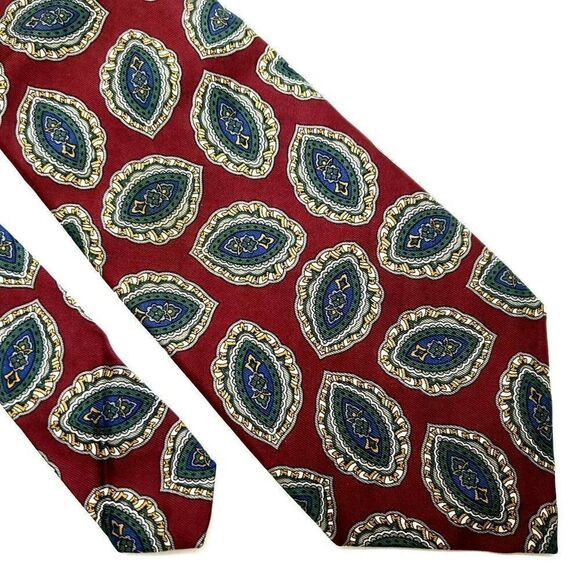 Robert Talbott Carmel Valley Silk Tie‎ Red Abstract - Picture 1 of 7
